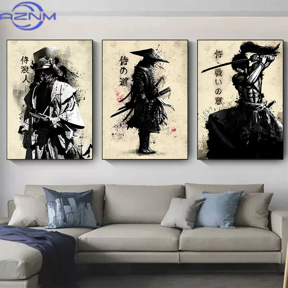 AZNM tuval boyama japon samura - Japanese Lifestyle In Japanese incelemesi ve fiyatı